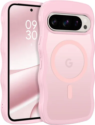 Miniatura 29 de BENTOBEN Magnetic for Google Pixel 10 Case Cute, Curly Wavy Pixel10 Case [Compatible with MagSafe], Anti-Slip Shockproof Matte Slim Women Girls Boys