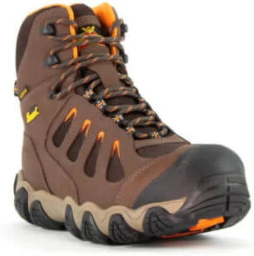 Miniatura 3 de Thorogood Crosstrex - Botas de senderismo impermeables de 6 pulgadas con punta de seguridad para hombre, cuero transpirable de primera calidad