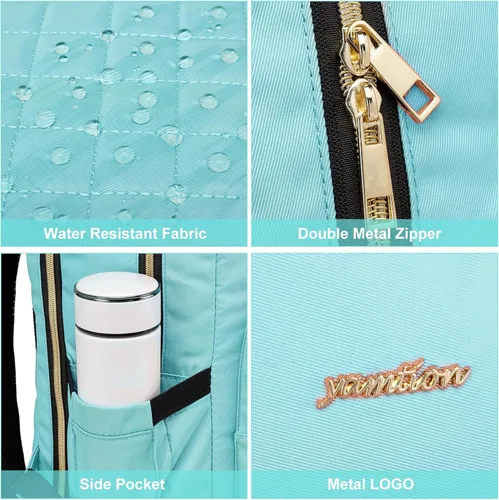 Miniatura 3 de Mochila YAMTION para mujeres y adolescentes, mochila escolar con USB para estudiantes universitarios, bolsa para portátil con TSA para trabajo