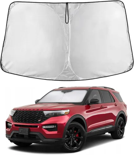 Miniatura 208 de EcoNour Parasol para parabrisas compatible con Hyundai Tucson 2016-2019 2020 2021, visera solar para parabrisas delantero y ventana, bloqueador