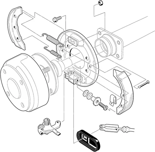 Miniatura 6 de 10L0L Zapatas de freno de carrito de golf para Club Car DS 1995-up, precedente 2004-up, para Yamaha G1 G2 G8 G9, EZGO 1986.5-1996, reemplaza OEM
