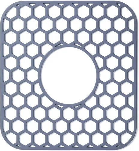 Miniatura 23 de Bestjing Tapete de silicona para fregadero - Protectores para fregadero de cocina con drenaje central, accesorio de rejilla de cocina de 26" x 14