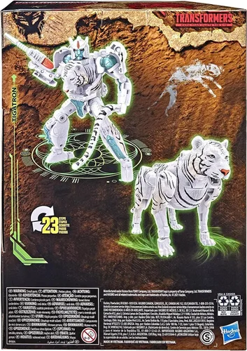 Miniatura 4 de Transformers Toys Generations War for Cybertron: Kingdom Voyager WFC-K35 Tigatron - Figura de acción para niños de 8 años en adelante, 7 pulgadas