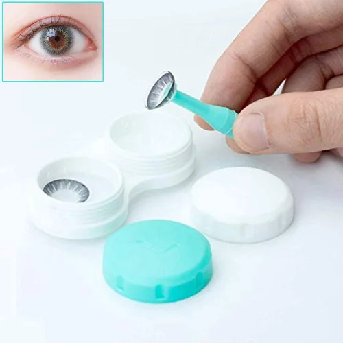 Miniatura 4 de Removedor de lentes de contacto duro, paquete de 10 insertadores RGP para lentes suaves y duras, removedor de lentes de contacto, 10