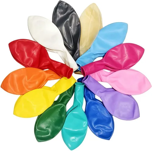 Miniatura 13 de 200 globos negros y dorados de 5 pulgadas, cromados, metálicos, dorados, negros, de látex, gruesos, pequeños para bodas, cumpleaños, graduaciones