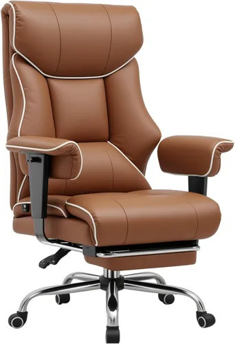 Miniatura 12 de GTPLAYER Silla de juegos grande y alta de 400 libras, silla de oficina resistente con reposapiés y cojín ergonómico de resorte de bolsillo, soporte