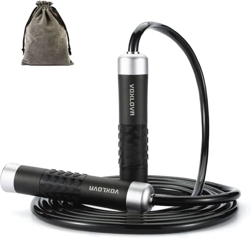 Cuerda de saltar con peso para hombres y mujeres, cuerda de saltar pesada de 1 libra, cuerda de saltar con peso para adultos, entrenamientos de