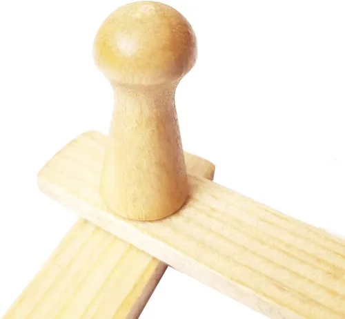 Miniatura 4 de AMAPON Perchero de pared de madera estilo acordeón, ampliable, con 13 ganchos (clavos) para colgar sombreros, chaquetas, tazas de café, bolsos
