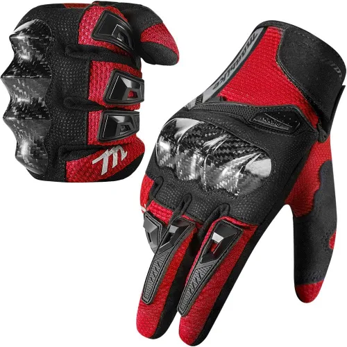 Miniatura 7 de MADBIKE - Guantes de motocicleta con pantalla táctil para motocross, bicicleta de tierra, aptos para hombres y mujeres, con nudillos protectores
