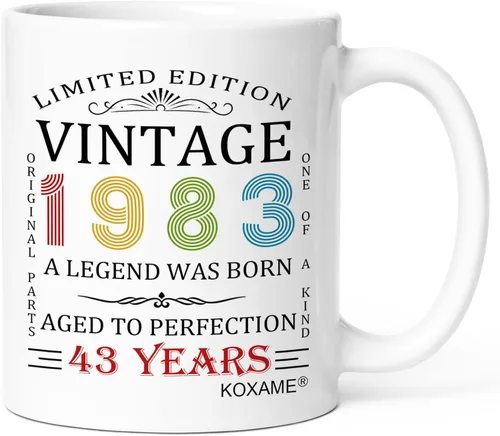 Miniatura 70 de Regalos de cumpleaños número 100 para hombres, taza de café vintage de 1926 de 11 onzas para mujeres, regalo de broma para hombre de 100 años
