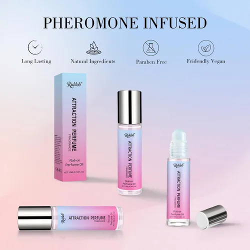 Miniatura 5 de Perfumes de feromonas para mujer, perfume enrollable de larga duración, aceites de perfume para mujeres, tamaño de viaje: 0.34 onzas líquidas