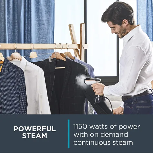 Miniatura 3 de Rowenta, Vaporizador para ropa, vaporizador de mano de vapor de acceso, calentamiento de 15 segundos, capacidad de 4 onzas, 1150 vatios, portátil