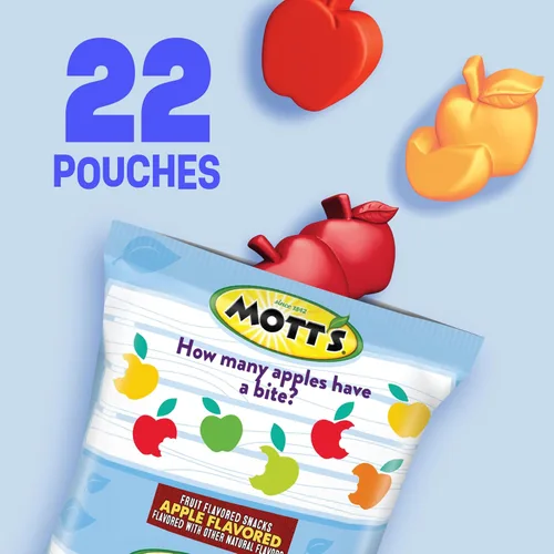 Miniatura 3 de Mott's Snacks con sabor a frutas, huerto de manzana, sin gluten, 22