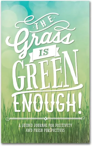 Studio Oh! Diario de positividad guiada por Studio Oh! – The Grass is Green Enough – 5 x 8 pulgadas – Diario de tapa dura bellamente ilustrado de