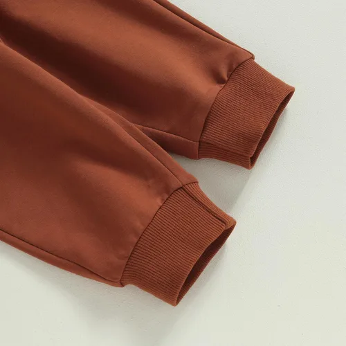 Miniatura 7 de Conjunto de ropa para niños pequeños, sudadera de retazos, manga larga, pantalones sólidos, para otoño e invierno