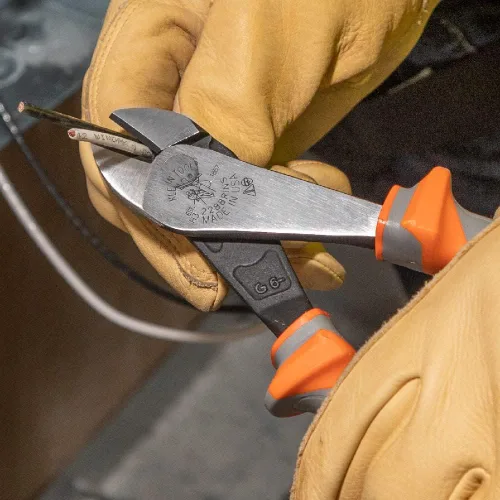 Miniatura 7 de Klein Tools 2288RINS Alicates Cortadores Diagonales Aislados de 1000V, Fabricados en EE.UU., Diseño de Alta Palanca, Cuchillas Endurecidas por