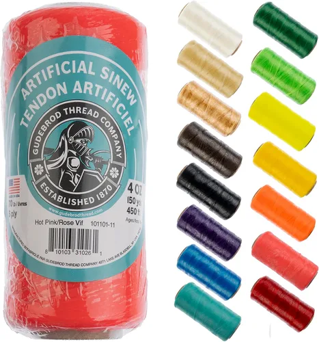 Miniatura 12 de Hilo sinusoidal 4oz 137m (150yd) Natural 5 capas, prueba de 27kg Hecho en EE. UU., Hilo sinusoidal artificial