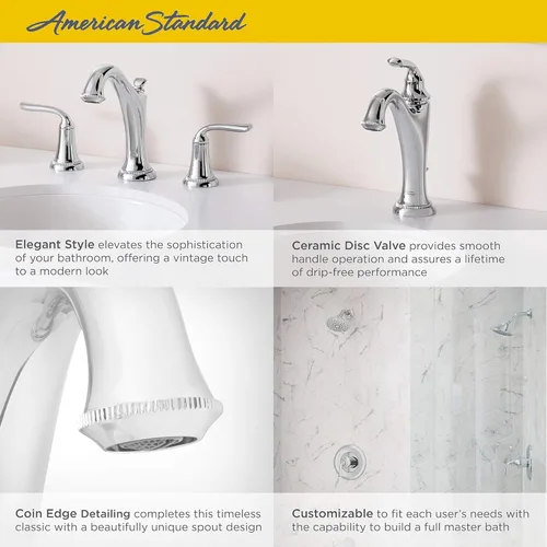 Miniatura 4 de American Standard 7106101.278 Patience - Grifo de baño de un solo agujero, bronce legado