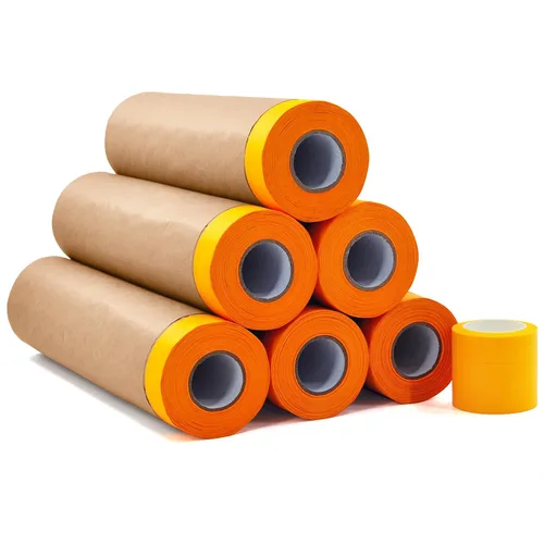 Juego de papel de enmascarar y cinta adhesiva para pintura, papel de pintores y cinta de pintores de 22 pulgadas-50 pies, papel de pintura