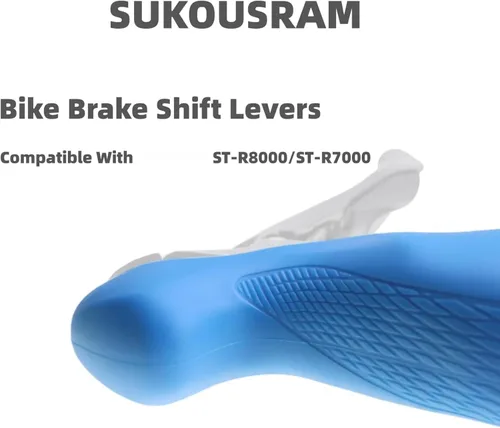 Miniatura 6 de Palancas de freno de bicicleta, capó compatible con Shima no Ultegra ST-R7000 ST-R8000 Soporte de palanca de freno de silicona, funda protectora