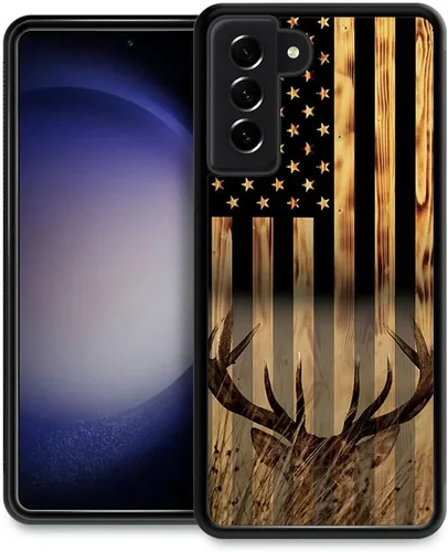 Miniatura 12 de DJSOK Funda compatible con Samsung Galaxy S22 Ultra, diseño con patrón de parachoques trasero, esquinas reforzadas contra arañazos, esquinas Bandera