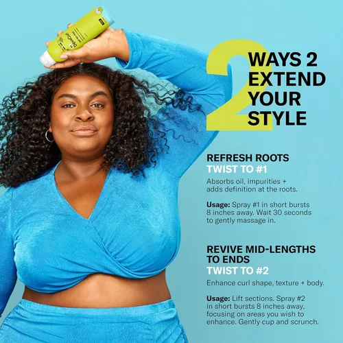 Miniatura 5 de DevaCurl Champú seco hidratante Dry No-Poo Fórmula no seca Acabado invisible Para todo tipo de cabello rizado