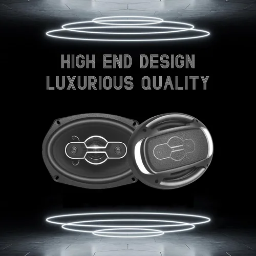 Miniatura 4 de Altavoces de automóvil de 6 x 9, altavoces de audio coaxial de 4 vías de 500 vatios máximo, altavoces profesionales para puerta de automóvil, sonido