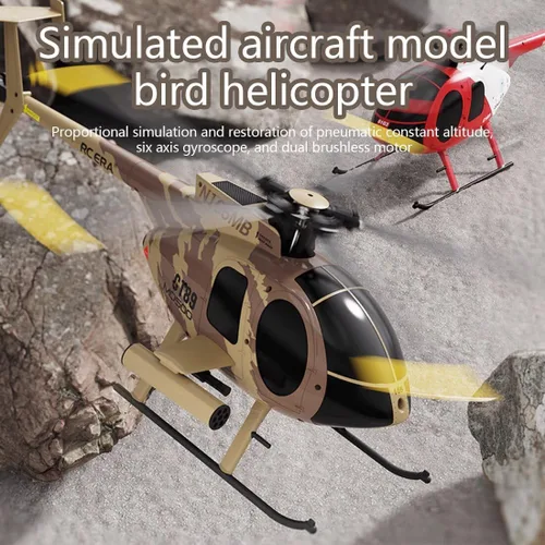 Miniatura 2 de Helicóptero RC, modelo de avión MD500 C189 1/28 2.4G 4CH modelo de helicóptero de un solo rotor (versión RTF)