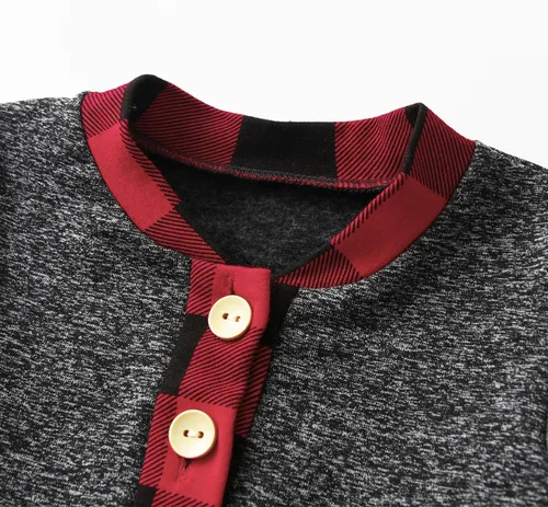 Miniatura 2 de Conjunto de 3 piezas de ropa de bebé recién nacido con estampado de manga larga + pantalones + sombrero