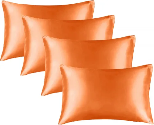 Miniatura 43 de Bedelite Funda de almohada de satén para el cuerpo, súper suave y refrescante, para el cabello y la piel, transpirable, sedosa y larga, 20 x 54 Rosa