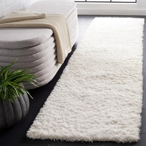 Miniatura 27 de SAFAVIEH Malibu Shag Collection - Alfombra decorativa, 3 x 5 pies, carbón, hecha a mano, sólida, 1.4 pulgadas de grosor, ideal para zonas de alto