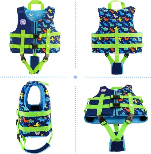 Miniatura 2 de Pottwal Chaleco de natación para niños - Chaqueta de natación - Hecho de neopreno y EPE - con correa ajustable en la entrepierna