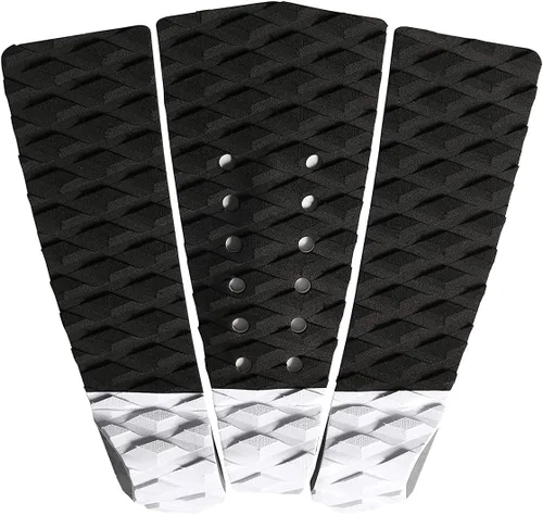 Miniatura 13 de Abahub 3 almohadillas de tracción de EVA para tabla de surf con patín para patinetas, tablas de surf, funboard, tabla de pescado, Naranja