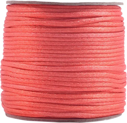 Miniatura 77 de KONMAY 80 Yardas 1.0mm Cordón Rattail de Nylon Satén Seda Trim Hilo para Cuentas para Nudos Chinos, Kumihimo, Trabajo con Cuentas, Macramé, 2-Azul