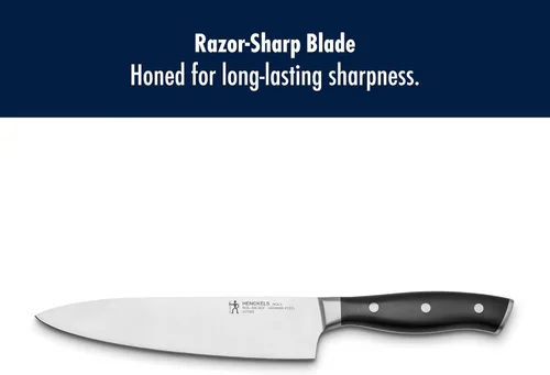 Miniatura 4 de HENCKELS x Emeril Lagasse La Colección Nola Cuchillo de Chef Alemán de 8 Pulgadas, Afílado, Producido en Fábrica Propia Alemana con Acero de Fórmula