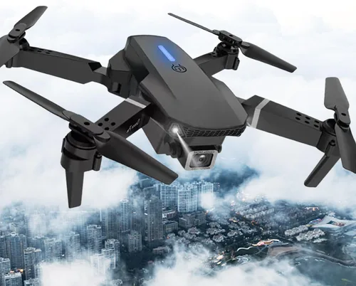 Miniatura 10 de Mini dron con cámara para adultos – Regalo de juguete de Navidad para principiantes de 14 años – Multirotores cuadricópteros RC UAV plegable