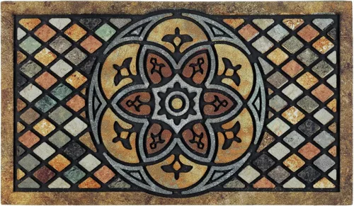 CHICHIC Felpudo de bienvenida para puerta de 18 x 30 pulgadas, alfombra para puerta delantera al aire libre para entrada del hogar, alfombra para