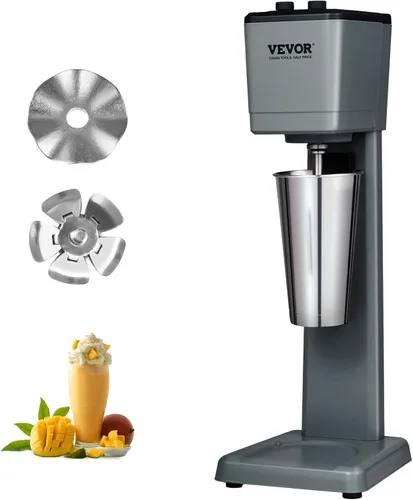 VEVOR - Máquina para hacer batidos, mezclador comercial de batidos de 375W, mezclador de bebidas de cabeza única, máquina licuadora de batidos de 3