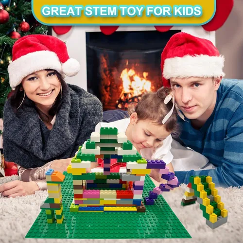 Miniatura 5 de Ladrillos de construcción compatibles con Lego Classic, 500 piezas de bloques de construcción básicos a granel en color aleatorio