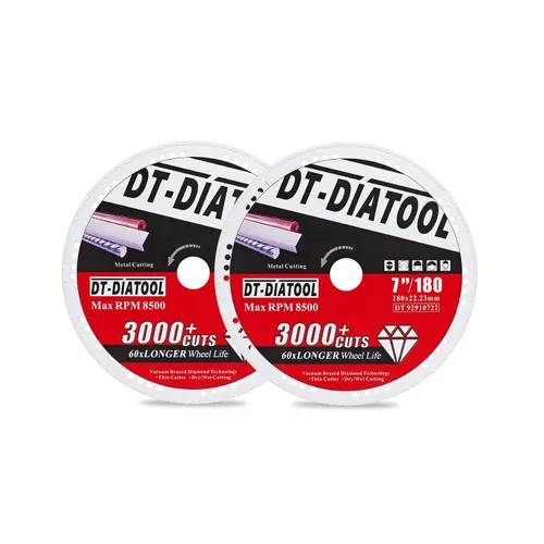 Miniatura 13 de DT-DIATOOL Ruedas de corte de diamante de 4 x 7/8 "para cuchillas de corte de metal de acero y hierro para amoladora angular
