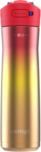 Miniatura 25 de Contigo Ashland 2.0 - Botella de agua a prueba de fugas con bloqueo de tapa y popote inclinado, apta para lavavajillas, tapa intercambiable, 24 Azul
