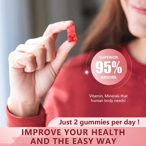 Miniatura 3 de Suplemento de Calcio, Magnesio y Zinc con Vitamina D3, gomitas de calcio sin azúcar para mujeres y hombres, gomitas de zinc de alta absorción