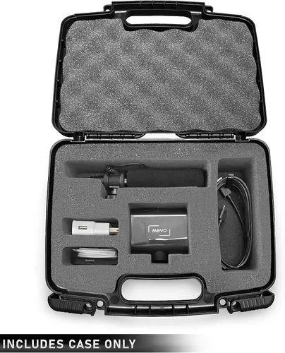 Miniatura 3 de Casematix Funda rígida para cámara compatible con cámara de transmisión en vivo Mevo Start, micrófono de escopeta y accesorios en espuma