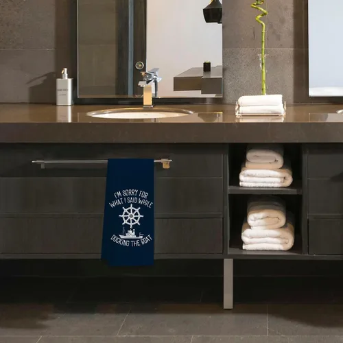 Miniatura 3 de Voatok Regalos para Barco: Toallas Náuticas para Platos y Manos, Accesorios para Lago - Toallas de Cocina "Lo Siento" (Azul-1)