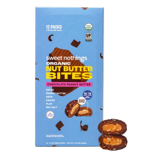 Miniatura 8 de Sweet Nothings - Paquete variado de bocadillos de mantequilla de nuez, 6 paquetes, bocadillos de dátiles rellenos de mantequilla de maní, bocados