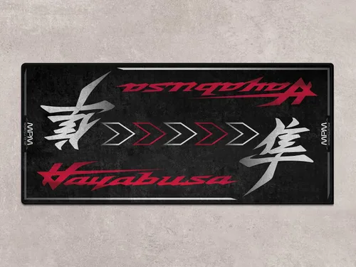 Miniatura 3 de Alfombra de estacionamiento para Suzuki Hayabusa, alfombrilla de exhibición y fosa, lavable, antideslizante para garaje y alfombra de piso de sala