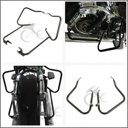 Miniatura 5 de TCT-MOTORPARTS Soporte de alforja para Harley Road King FLHR Street Glide FLHX Special FLHXS Ultra Limited FLHTK CVO FLHTKSE 2014-2024 Negro