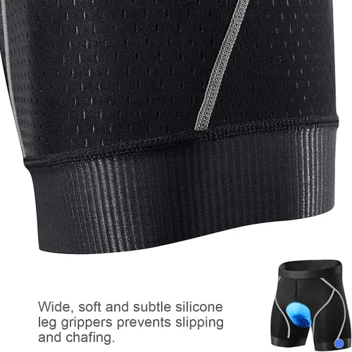 Miniatura 4 de Souke Sports Men's Cycling Underwear Shorts 4D Padded Bike Bicycle MTB Liner Shorts with Anti-Slip Leg Grips