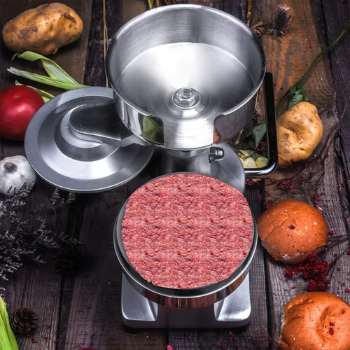 Miniatura 3 de ZICA Hamburguesa comercial para hacer hamburguesas de 5.906 in/6 pulgadas, prensa de hamburguesas de alta resistencia, máquina de hamburguesas