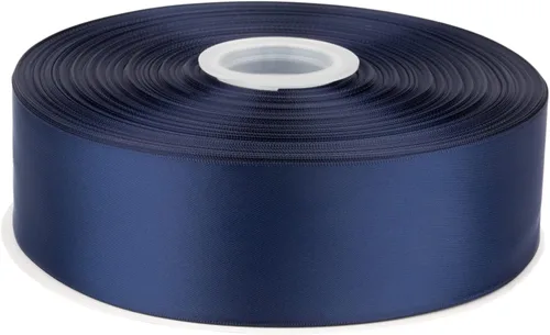 Miniatura 63 de Cinta de satén de doble cara de 1-1/2 pulgadas x 100 yardas, cinta de poliéster negra para envolver regalos, decoración de boda, arreglos florales